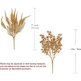 thumbnail image 6 of HESHENG Artificial Plants for Christmas Decor, Plastic Grass Fake Shrubs Simulation Leaves Indoor Outdoor Home Garden Planter Filler Party Hotel Veranda Wedding Faux DIY Decoration, 4 PACK, 6 of 9