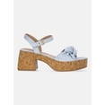thumbnail image 2 of Time and Tru Women's Cork Knot Sandals, 2 of 6