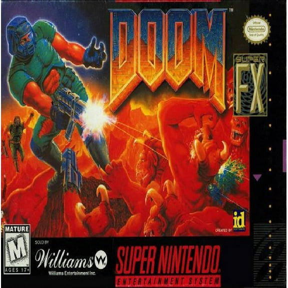 Restored Doom (Super Nintendo, 1996) SNES Fighting Game (Refurbished)