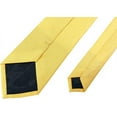 thumbnail image 4 of LAICAIW Men's Ties Solid Pure Color Plain Formal Black Ties For Men, 4 of 5