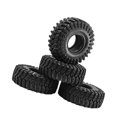 thumbnail image 2 of 4 piezas de neumáticos RC Crawler de 1,9 pulgadas con inserto de espuma de 124 mm de diámetro exterior, piezas de reparación de goma para TRX4 TRX6, 2 of 8