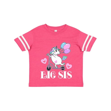 

Inktastic Big Sis Unicorn Sister Announcement Gift Toddler Toddler Girl T-Shirt