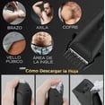 thumbnail image 4 of Rasuradora Electrica Corporal Zonas Intimas Barba Cabello Afeitadora Impermeable Ipx7 Recargable Inalambrica Maquina para cortar todo el vello del cuerpo Hombre, 4 of 4