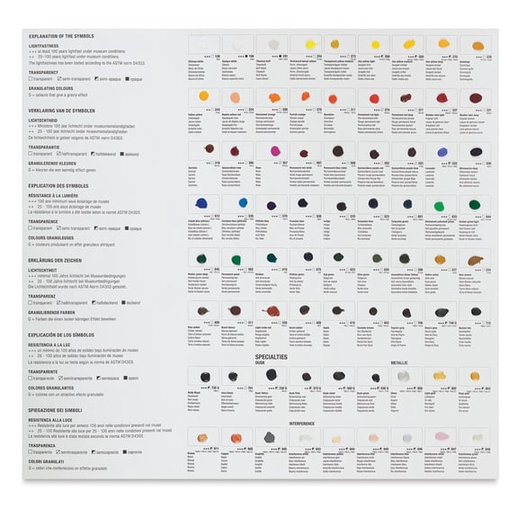 Van Gogh Watercolors - 72 Color Dot Card