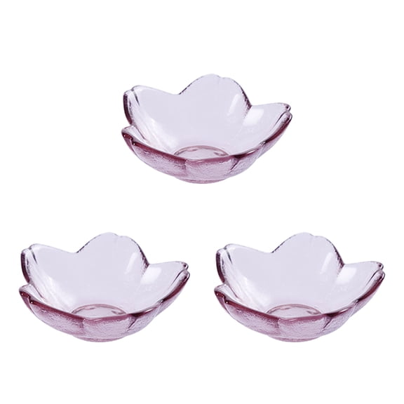 3PCS Cherry Blossoms Dish Japanese Style Pink Tableware Seasoning Sauce Dish Small Dish Cold Dish Snack Plate