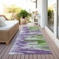 thumbnail image 6 of Addison Rugs Chantille Indoor/Outdoor Transitional Abstract Green Washable Runner Rug, 2'3" x 7'6", 6 of 6