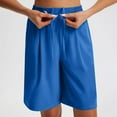 thumbnail image 4 of Diufon Dress Shorts for Women Casual High Waisted Above Knee Length Shorts Wide Leg Summer Shorts with Pockets, 4 of 9