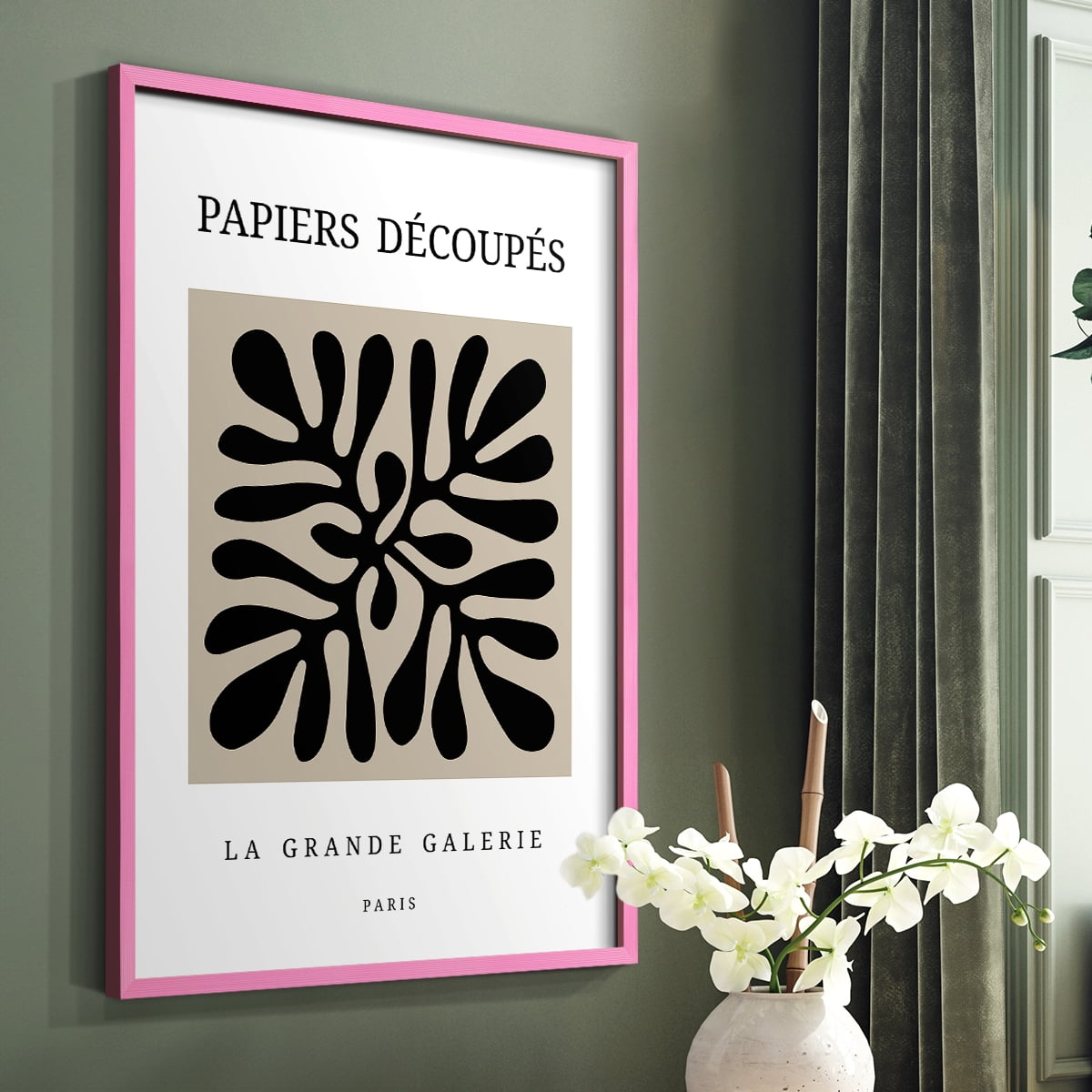Matisse CCCXCIII in Pink Solid Wood 11 x 14 Framed Print