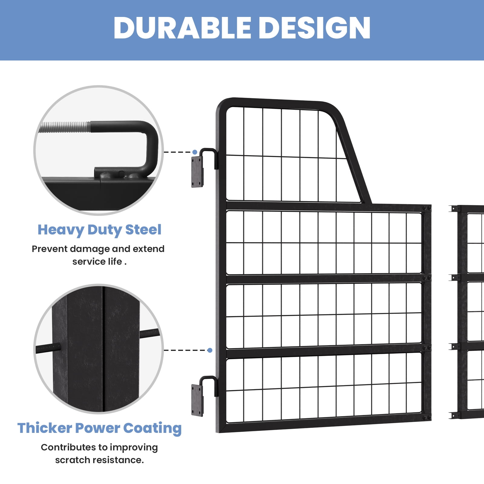 Equine Stall Guard, 48x31.9 Inches Dimensions, Yoke Reinforced Frame, Horse Stall Gate, Livestock Stall Gate, Targeting Standard Stall, Standard Barn Doorway, Horse Stable
