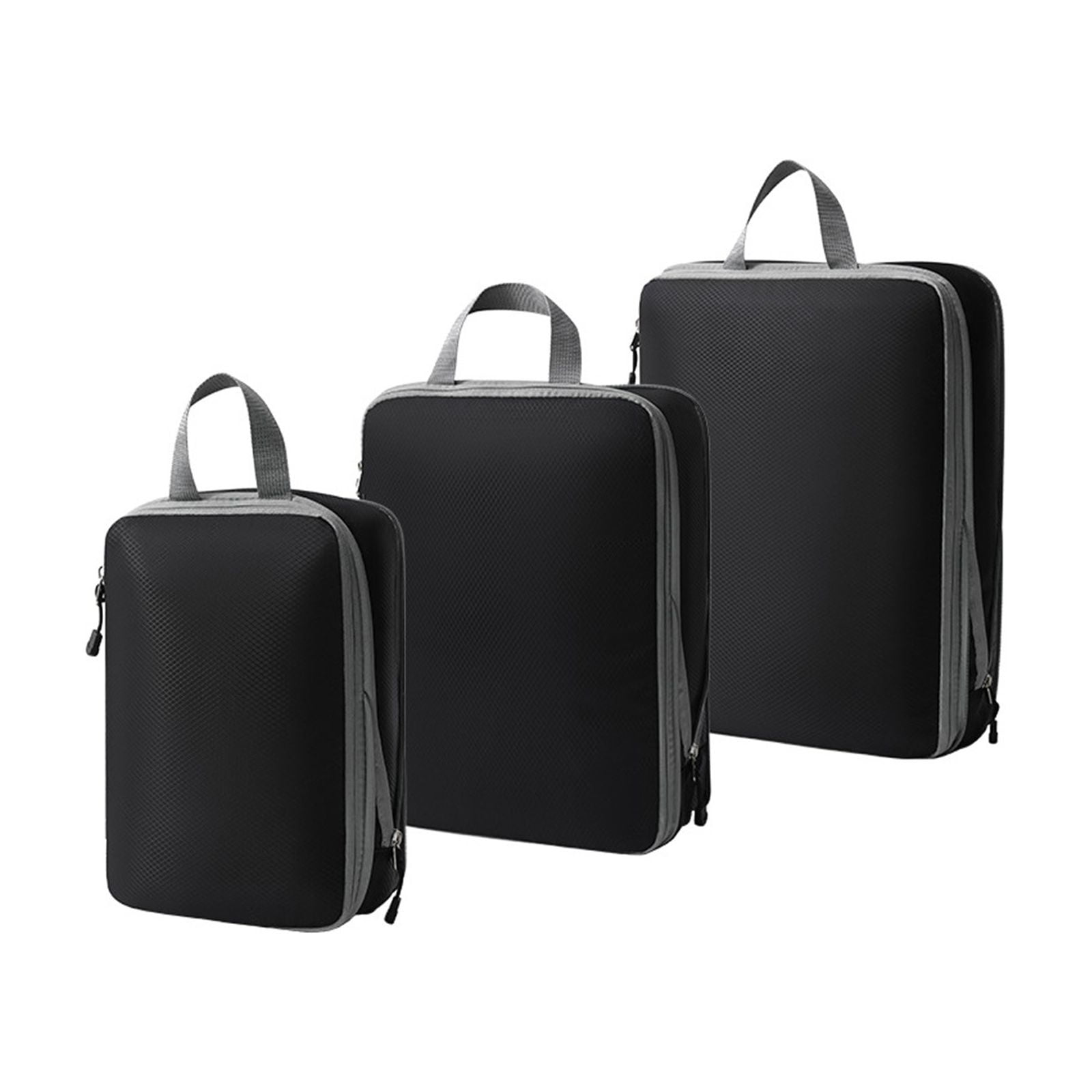 Travel Packing Cubes 3 Piece Luggage Organizer Set Double Capacity Design for Suitcases Clothes Storage Travel Accessories Organization