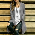 thumbnail image 5 of BUIGTTKLOP Women's Lightweight Cardigan Casual Soft Long Sleeve Cotton Linen Cardigans High Low Hem Cardigans for Fall, 5 of 8