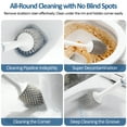 thumbnail image 4 of ZIVACATE Toilet Brush and Holder - Durable Bristles Toilet Bowl Scrubber for Bathroom Cleaning, Brush Bathroom Accessories with Refillable Handle,Drip-Proof, Easy to Assemble, 4 of 11