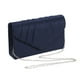 thumbnail image 2 of Bolso de mano tipo clutch para mujer, ideal para cenas, fiestas y bodas (Azul marino), 2 of 8