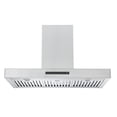 thumbnail image 3 of Ancona Moderna 36" Wall Mount Rectangular Range Hood with Night Light Feature in Stainless Steel, 3 of 10