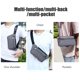 thumbnail image 5 of Riñonera de Trabajo para Hombre | Riñonera Cruzada de Nailon | Cartera Deportiva Ligera Gris y Azul para Móvil | Gran Capacidad para Viajes Al Aire Libre, Uso Diario Informal | Diseño Elegante y Dura, 5 of 6