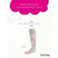 thumbnail image 2 of MeMoi Pastel Butterfly Knee High Sock - Girls - Female, 4, Multi, 2 of 7
