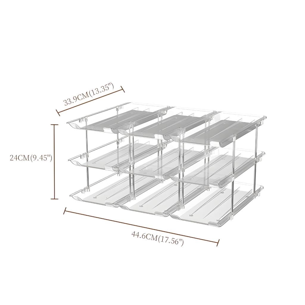 HannLk Can Rack Organizers For Fridge And Shelves Organization