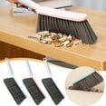 thumbnail image 2 of Hand Broom, 16 inch(40cm) Large Counter Duster, Soft Bristles Plastic Cleaning Brush with Long Handle, Sweep for Furniture, Floor, Bench, Carpet, Woodworking, Patio, Home, Car, 2 of 6