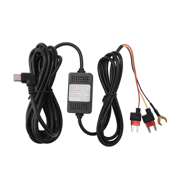 Kit Cableado para Cámara Tablero, Cable Reductor Tablero USB Tipo C, Alimentación Cargador Automóvil 12 V-24 V A CC 5 3