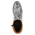 thumbnail image 6 of LIBERTYZENO Mens Genuine Leather Ankle Boots Side Zipper Mens Dress Boots, Grey Snake Print, 6 of 9