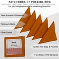 thumbnail image 6 of Soimoi 40 Pcs 10 x 10 inches Solid Quilting Fabric Bundles Precut, DIY Cotton Fabric Squares, Solid Layer Cakes Patchwork Materials for Crafts, Charm Squares for Quilts, Sewing - Rust Orange, 6 of 8