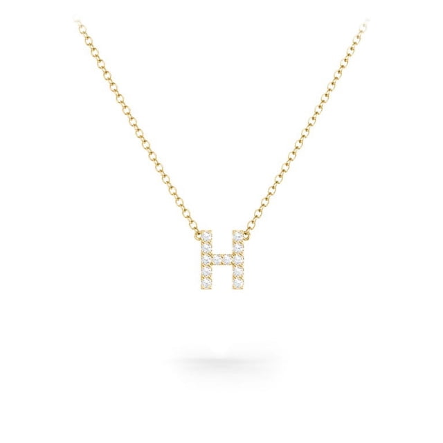 Pave Initial Necklace