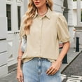 thumbnail image 3 of Scyoekwg Trendy Tops for Women Trendy Going Out Tops Short Sleeve Loose Ladies Blouses Dressy Casual Womens Summer Fashion Cute T Shirts, 3 of 5