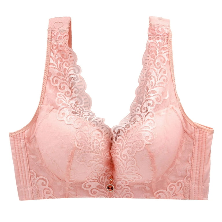 CLZOUD Wide Band Bras for Women D Lace Women Full Cup Thin
