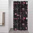 thumbnail image 2 of Pink Breast Cancer Awareness Pattern Shower Curtain 36"x72" ,Bathroom Decorative Shower Curtains Set with 12 Hooks,Modern Waterproof Washable Shower Curtain, 2 of 6