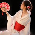 thumbnail image 4 of Japanese Traditional Kimono Cardigan Women Dress Bath Robe Yukata Geisha Cosplay Clothing Asian Performance Photoshooting, 4 of 6