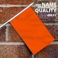 thumbnail image 2 of Anley Orange Mini Flag 12 Pack - Hand Held Small Miniature Solid Orange Blank Flags on Stick - 5x8 Inch with Solid Pole & Spear Top, 2 of 7