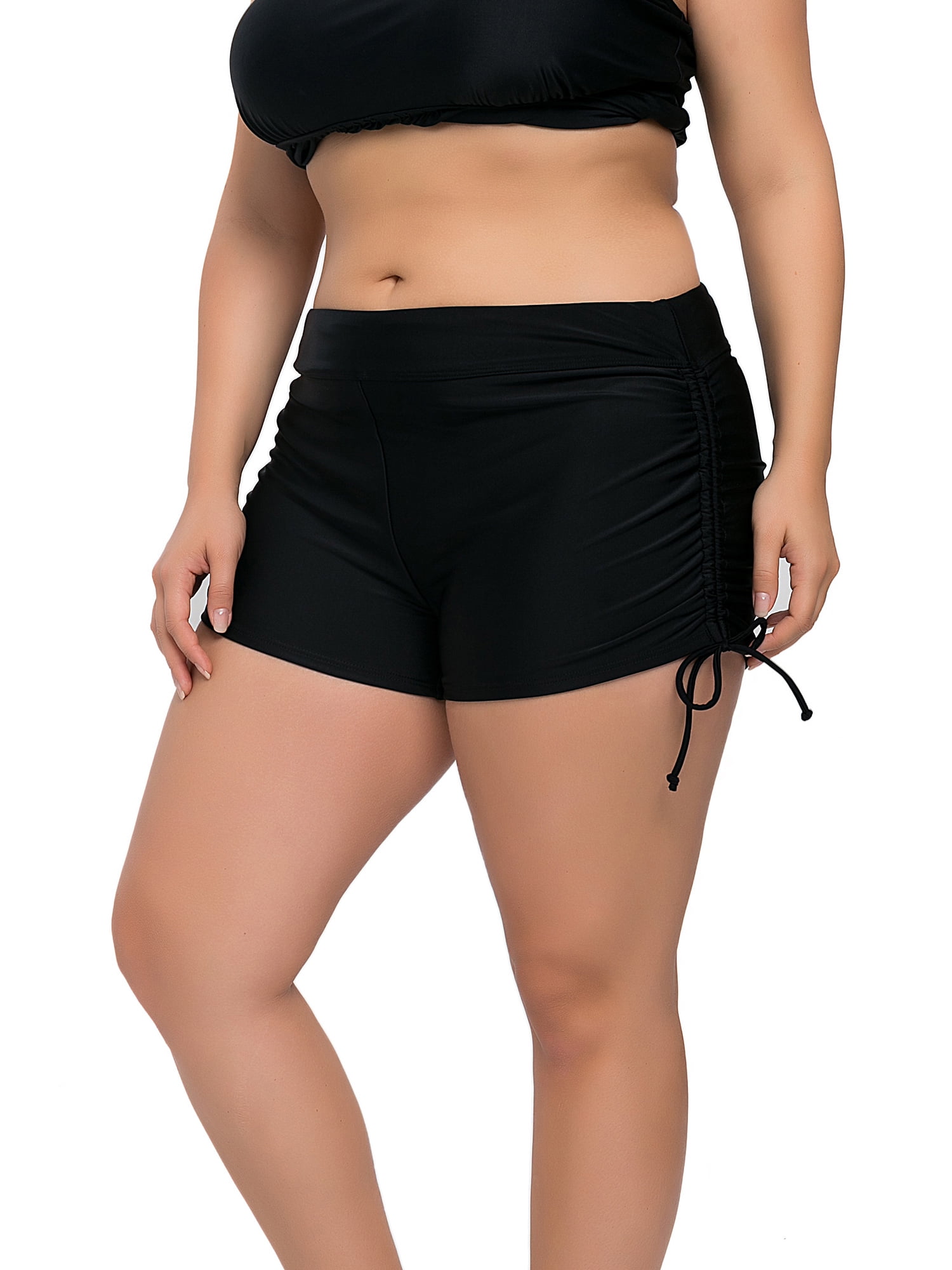 Lydighed Kommunist beskæftigelse Charmo Womens Plus Size Swim Shorts High Waisted Swimsuit Shorts Boyleg Swim  Bottoms - Walmart.com