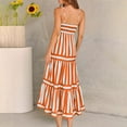 thumbnail image 7 of Generic 2025 Summer Dresses Striped Sleeveless Suspender Backless Swing Casual Long Dress, 7 of 7
