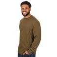 thumbnail image 2 of Ozark Trail Men's Crewneck Twill Thermal Shirt with Long Sleeves, Sizes S-2XL, 2 of 4