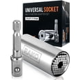 thumbnail image 1 of Juego de herramientas de enchufe RAK, empuñadura ajustable universal con adaptador, 1 of 9
