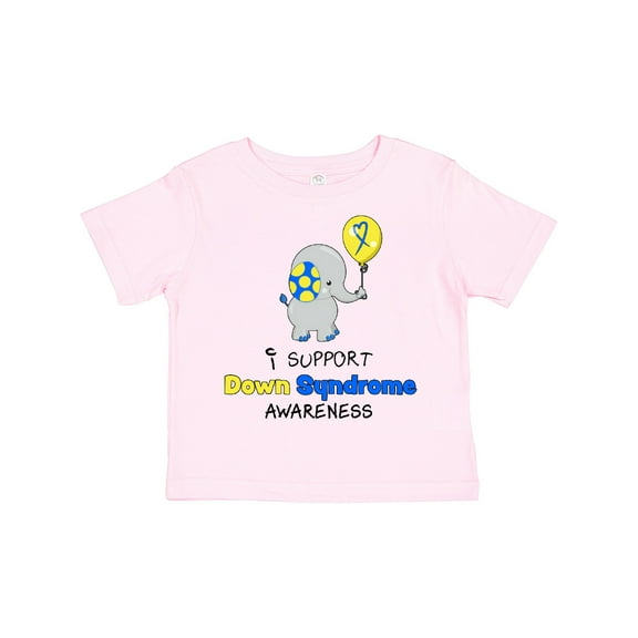Inktastic I Support Down Syndrome Awareness Elephant with Balloon Boys or Girls Toddler T-Shirt