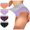 ZD-Multicolor, variant on Aboser High Waist Panty Underwear for Women Cotton Full Coverage Hipster Panties Comfy Seamless Brief Underwear Plus Size Ladies Briefs Underwear Pack of 4