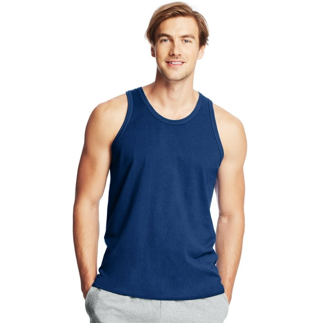 Hanes X-Temp Men`s Performance Tank, 3XL, Deep Royal