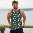 thumbnail image 6 of KLL Green Frogs Print Men's Muscle Gym Workout Stringer Tank Tops Bodybuilding Fitness T-Shirts Tank Tops Men-Medium, 6 of 7