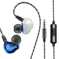 thumbnail image 1 of Auriculares FONGE F4 Auriculares con cable de 3,5 mm Auriculares internos de doble bobina móvil Auriculares de música estéreo con graves pesados Control en línea con micrófono FONGE Auriculares, 1 of 7