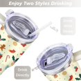 thumbnail image 5 of Christmas Deer and Gingerbread People 40 Oz Tumbler with Handle Lid and Straw Stainless Steel Double Walled Vacuum Insulated Cup Merry Christmas Gifts Tumbler for Women Men Friends Outdoor Indoor, 5 of 6