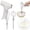 White, variant on Cordless USB Egg Beater, Cordless Hand Mixer, Rechargeable Hand Whisk Electric Mixer, Portable Wireless Cream Whipper, Detachable Stainless Steel Whisks, Camping Mini Baking Mixer,Green
