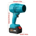 thumbnail image 4 of Seese Cordless Leaf Blower Handheld Turbo Jet Blower Lightweight Cordless Turbo Super Power Air Duster Violent Turbofan Turbo Blower Cordless Leaf Blower with Battery and Charger (2 Battery), 4 of 4