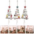 thumbnail image 4 of 3pcs Christmas Themed Decoration Xmas Wood Hanging Ornaments Christmas Tree Pendants, 4 of 6