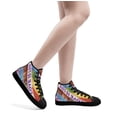 thumbnail image 5 of Love Is Love LGBT High Top Canvas Shoes Sneakers Black Size 7, 5 of 7
