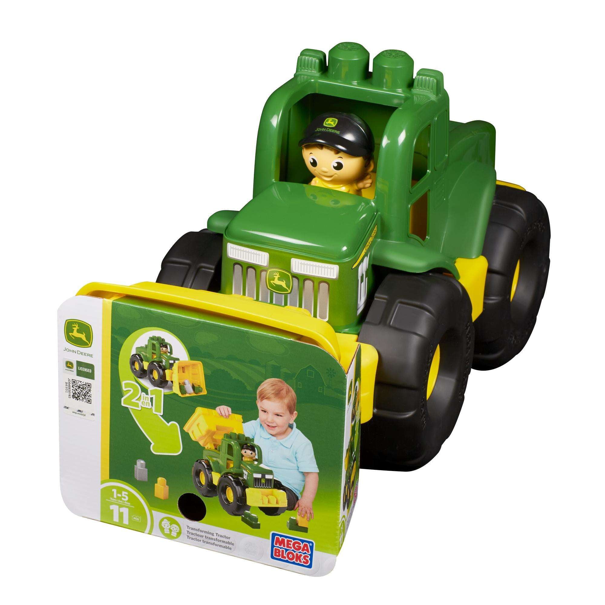 mega bloks john deere transforming tractor