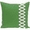 Green, variant on Simply Daisy 16" x 16" Lace Up Geometric Print Pillow, Navy