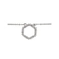 thumbnail image 3 of Time and Tru Adult Women's Silver Tone Baguette Crystal Metal Pendant Necklace, 3 of 5