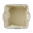 thumbnail image 2 of Polyester Bin Herringbone Gray Square 13x13x13, 2 of 3