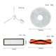 thumbnail image 4 of Repuestos de repuesto para aspiradora robot Bot L10S Ultra / S10 Pro Accesorios Cepillo lateral principal Como se muestra, Como se muestra, 4 of 5